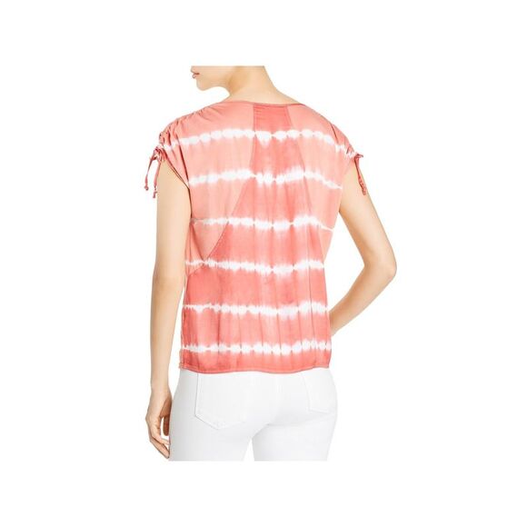 XCVI Womens Tie T-Shirt - Picture 2 of 2